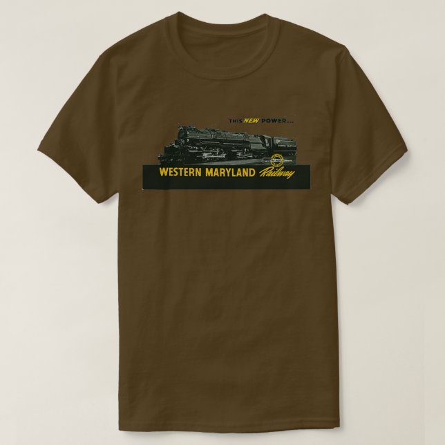 Vintage Western Maryland Railroad T-Shirt (Design Front)