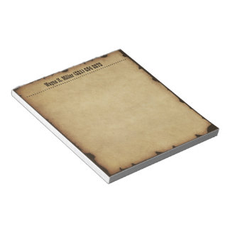 Vintage Western Notepad