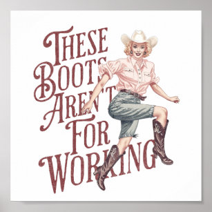 Sketch Book Burlap Cover Vintage Pinup Cowgirls Pink Cowboy