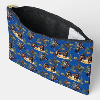 Vintage Western Rodeo Events Cowgirl Cowboy     Accessory Pouch by RODEODAYS at Zazzle