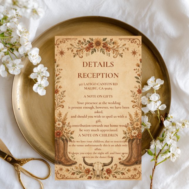 Vintage Western Rustic Enclosure Card (Creator Uploaded)