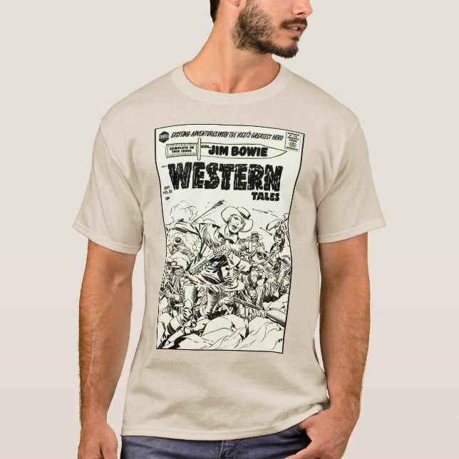 Vintage Western Tales Comics T-Shirt (Front)