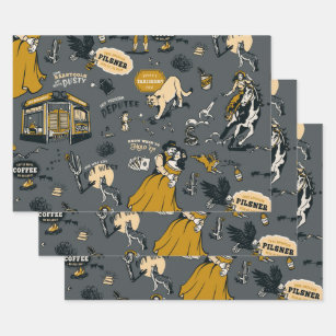 Wild West Wrapping Paper Western Gift Wrap Birthday Wrapping Paper