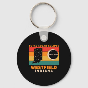 Vintage Westfield Indiana Total Solar Eclipse 2024 Keychain