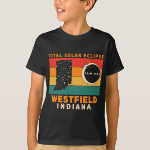 Vintage Westfield Indiana Total Solar Eclipse 2024 T-Shirt