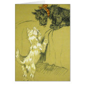 Vintage - Westie and Scotty Dogs, (Front)