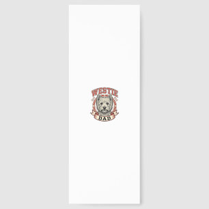 Vintage Westie Dad Dog Lover Shirt Design_1 Bookmarks