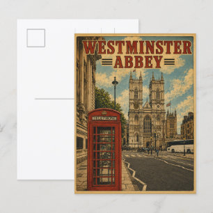 Vintage Westminster Abbey London gifts & souvenirs Postcard