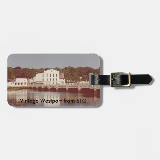Vintage Westport Luggage Tag - Steinkraus Cohen Br (Front Horizontal)