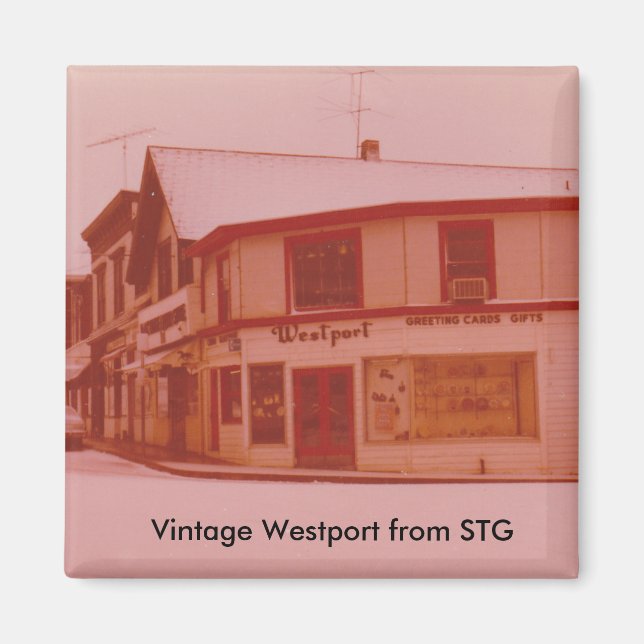 Vintage Westport Magnet - Railroad Place (Front)