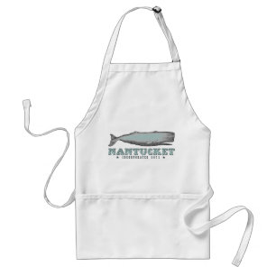 Vintage Whale Nantucket MA Inc 1671 Apron