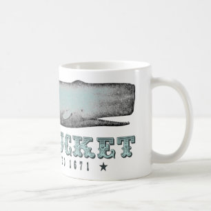 Vintage Whale Nantucket MA Inc 1671 Coffee Mug