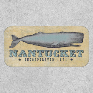 Vintage Whale Nantucket MA Inc 1671 Patch