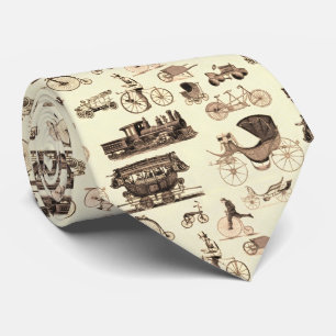 Vintage Wheels Neck Tie