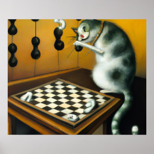 VINTAGE WHIMSICAL CHESS LOVER DECOR