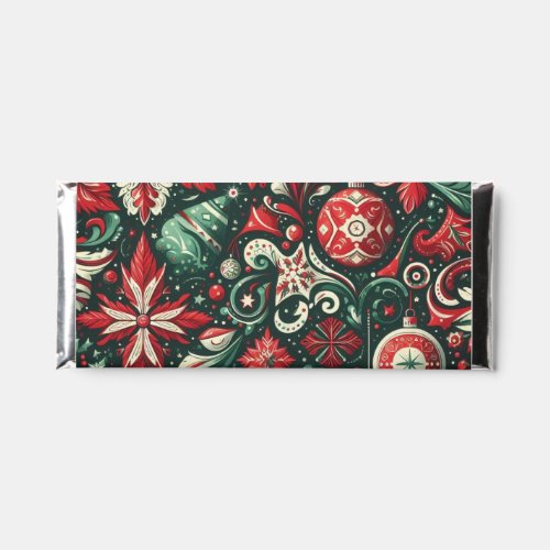 VintageWhimsicalChristmasRed  Green  Hershey Bar Favors