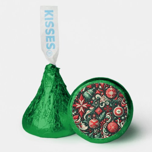 VintageWhimsicalChristmasRed  Green  Hersheys Kisses
