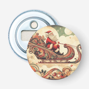 vintage/whimsical/santa/Christmas Bottle Opener