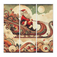 vintage/whimsical/santa/Christmas
