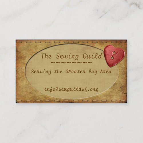 Vintage Whimsy Heart Business Card Templates