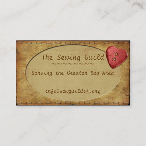 Customizable Vintage Whimsy Heart Business Card Templates