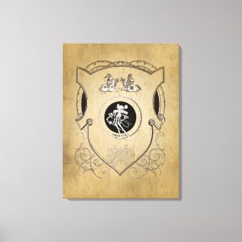 Vintage Whimsy Mouse Knight Shield Canvas Print by BluePress at Zazzle