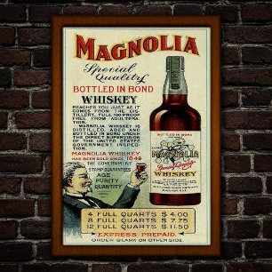 Vintage Whiskey Advertising Poster