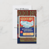 Vintage Whiskey Business Card (Front/Back)
