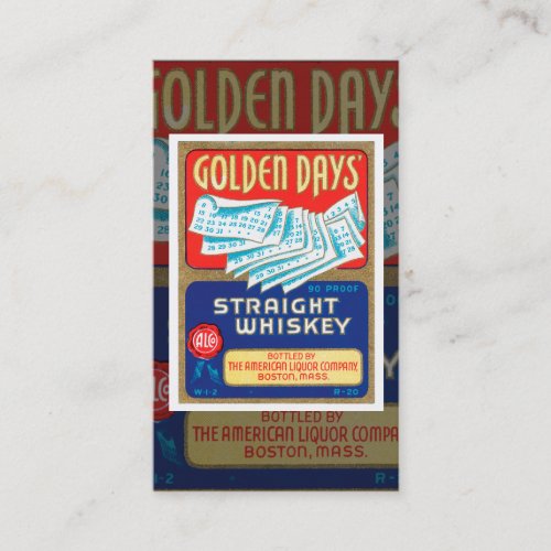 Vintage Whiskey Business Card