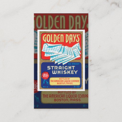 Customizable Vintage Whiskey Business Card