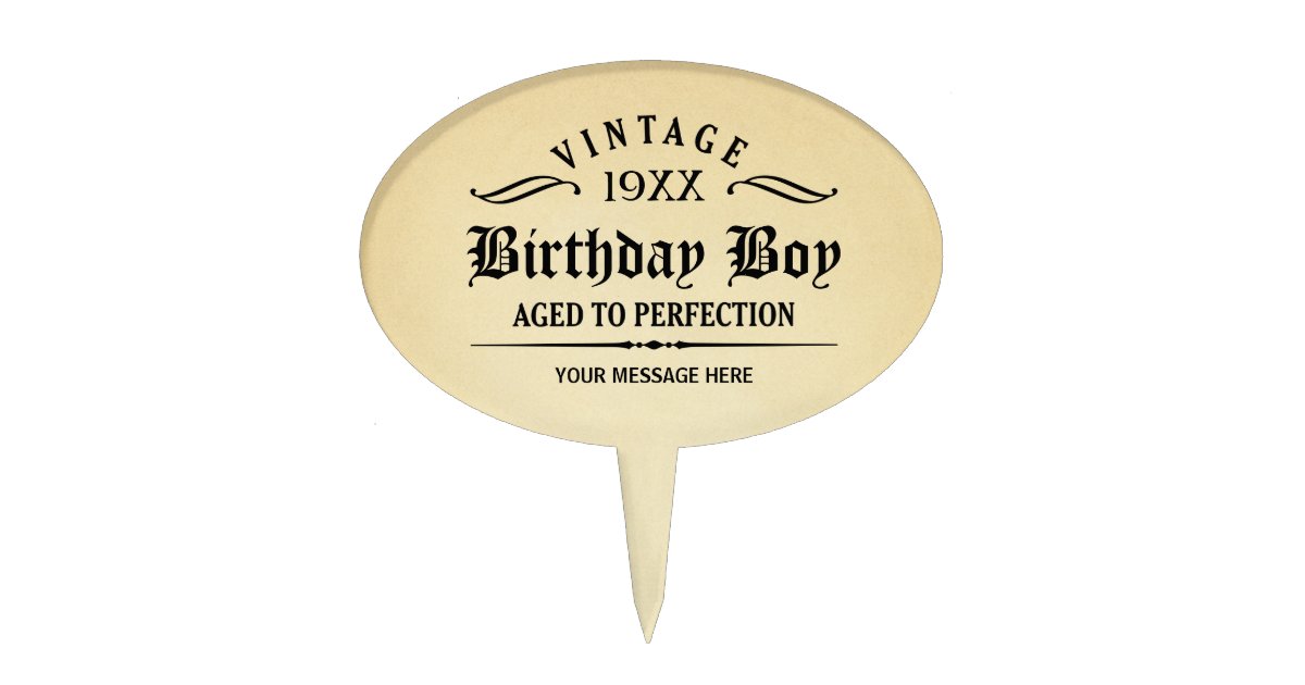Vintage aged to perfection cake