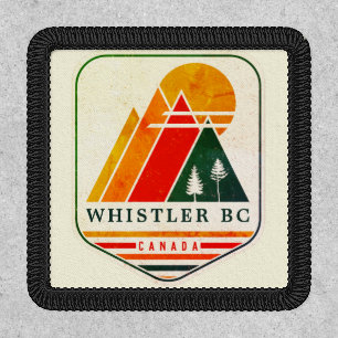 Vintage Whistler Canada Skiing Souvenir 1980s Patch