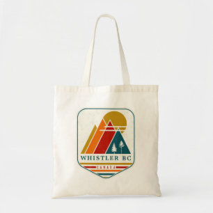 Vintage Whistler Canada Skiing Souvenir 1980s Tote Bag