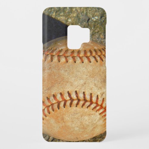 Vintage White Baseball red stitching Case_Mate Samsung Galaxy S9 Case