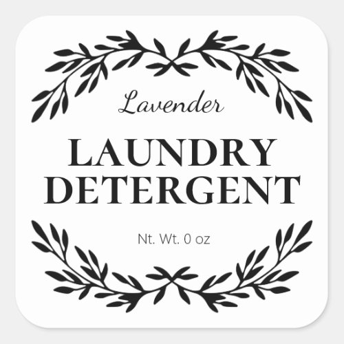 Vintage White DIY Laundry Detergent Labels