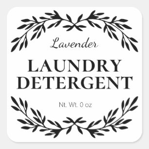 Vintage White DIY Laundry Detergent Labels