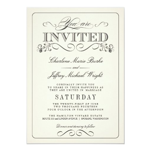 Elegant White Wedding Invitations 10