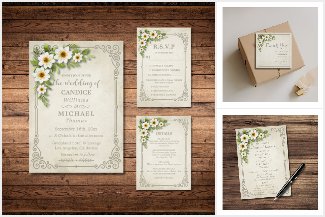 Vintage White Floral Wedding