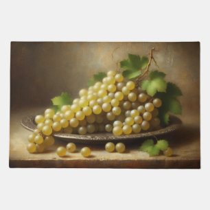Vintage White Grapes Still Life Doormat