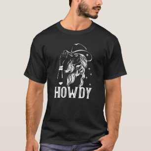 Vintage White Howdy Rodeo Western Country Southern T-Shirt