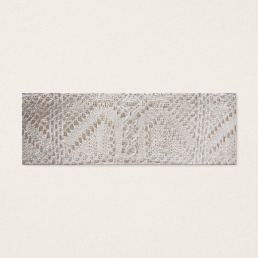 Customizable Vintage white lace business cards