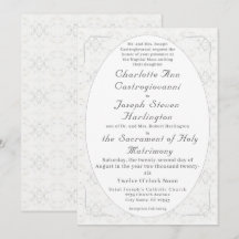 Vintage White Lace Catholic Wedding