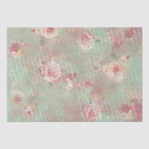 Vintage White Letter Shabby Chic Decoupage Tissue  Paper