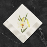 Vintage White Lily Napkins