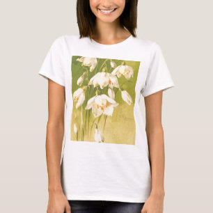 Vintage White Lily of the Valley Flower T-Shirt