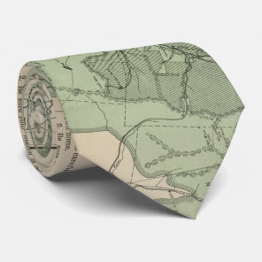 Vintage White Mountains New Hampshire Map (1915) Tie