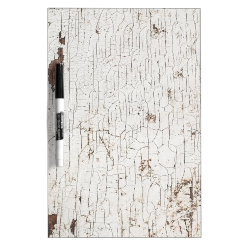 Vintage White Painted Wood Dry Erase Board