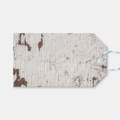 Vintage White Painted Wood Gift Tags