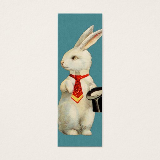 Customizable Vintage White Rabbit Business Card Templates
