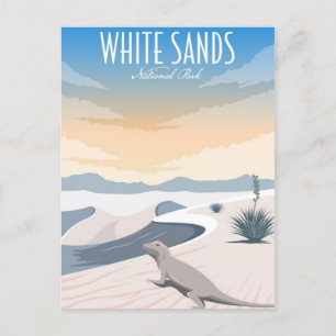 Vintage White Sands National Park New Mexico Postcard